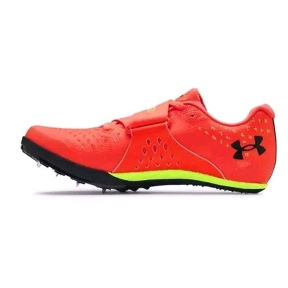 Under Armour HOVR Skyline Long Jump Track Spikes Phoenix Fire Mens Size 9.5 W 11 - Picture 2 of 16